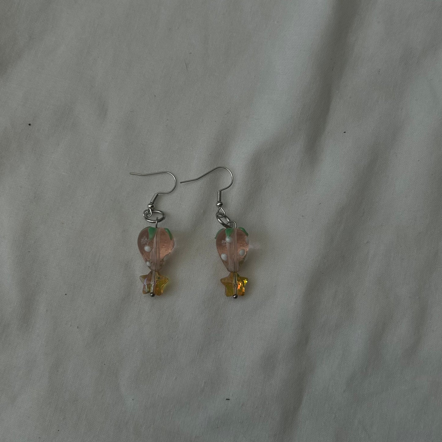 Strawberry star earrings