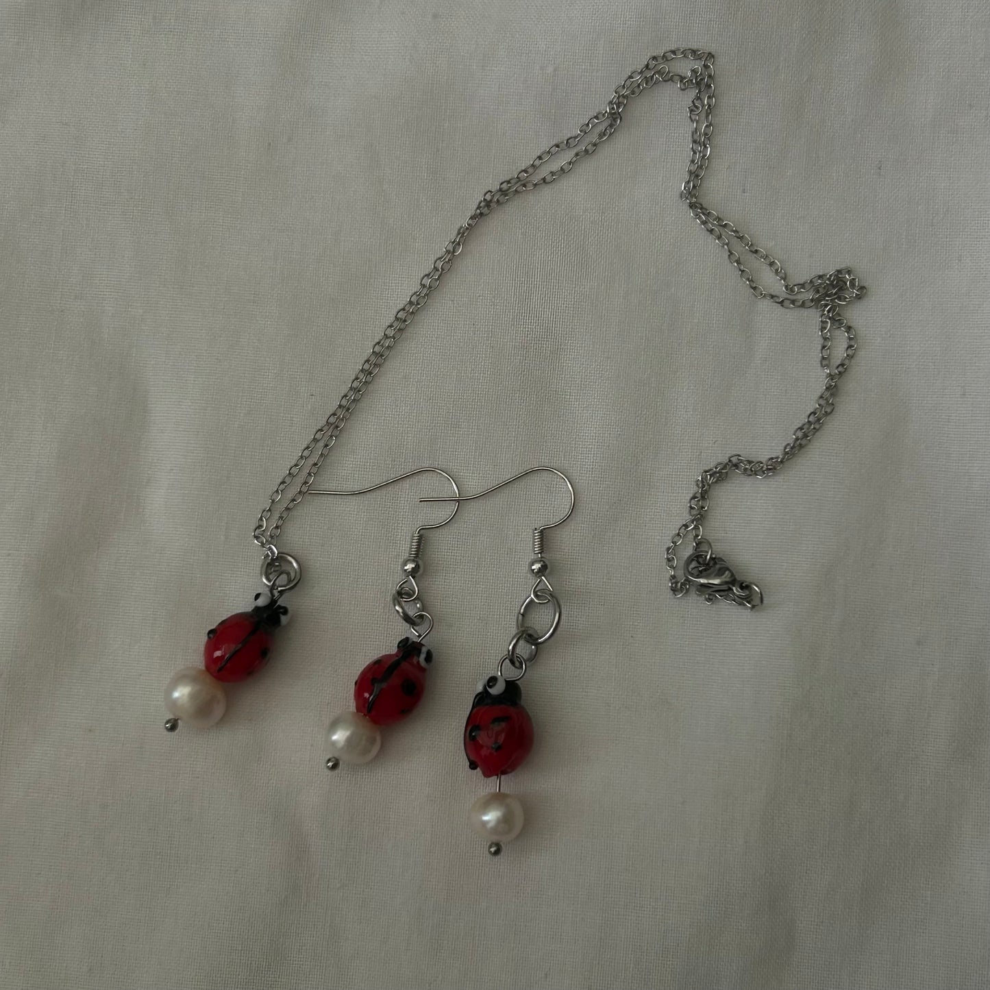 Ladybug necklace set