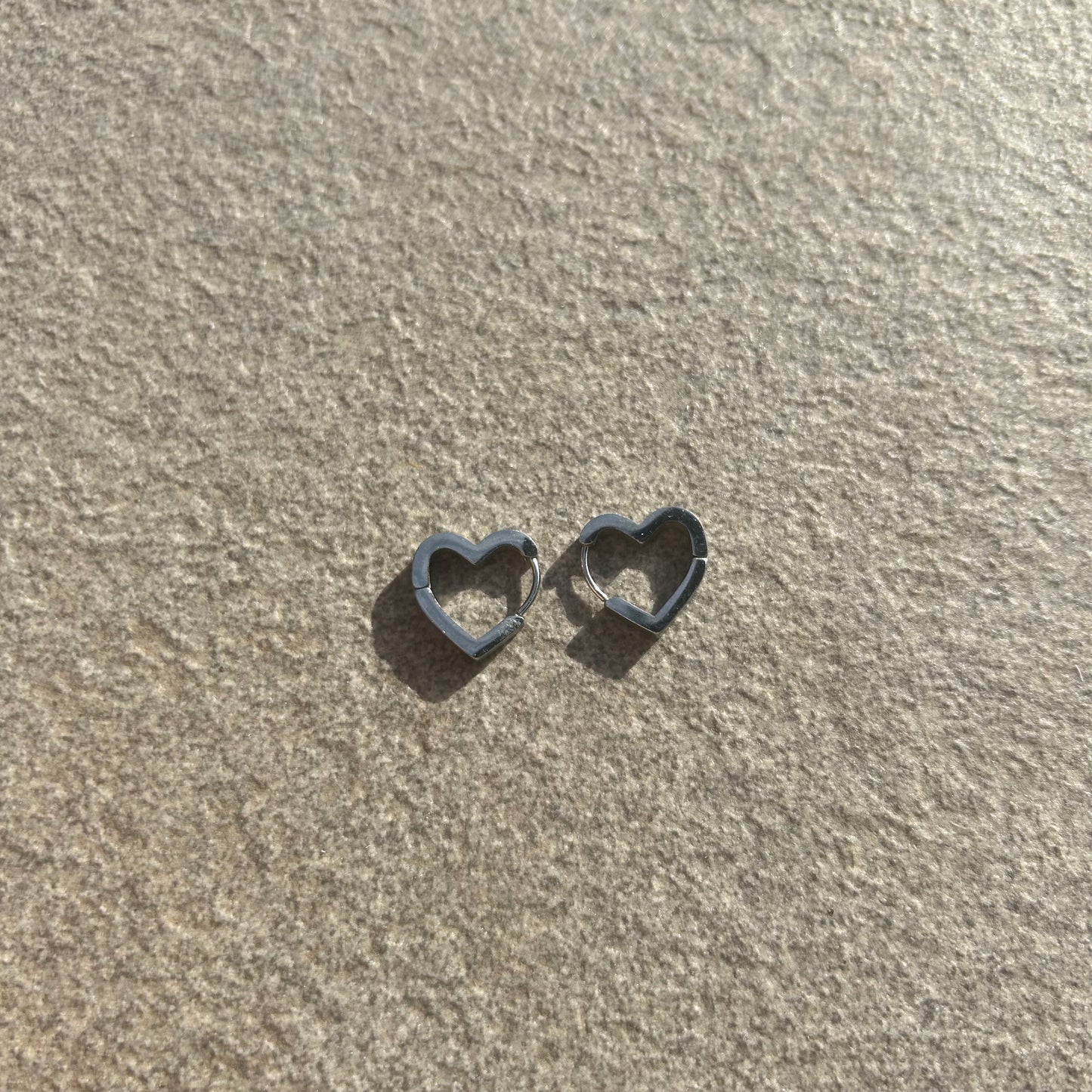 Stainless steel huggie hoops