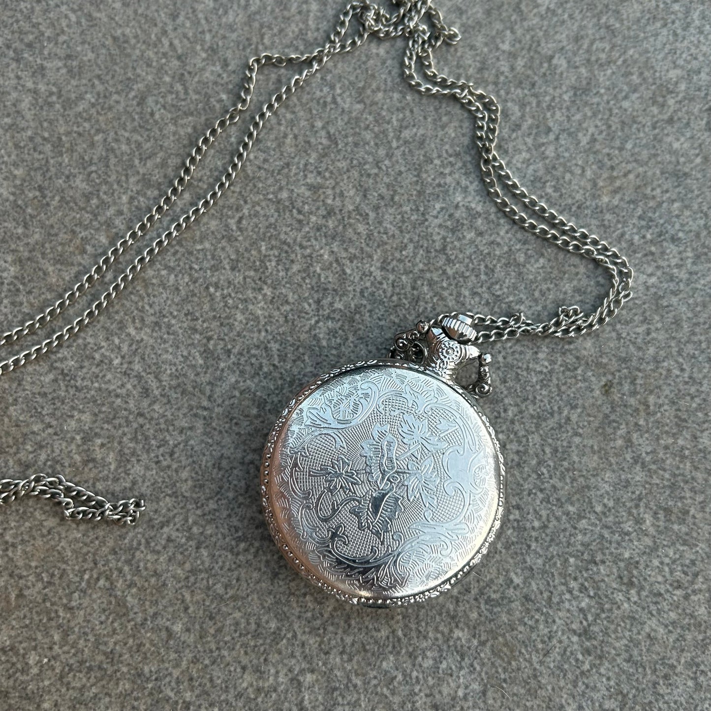 Pocket watch long necklace