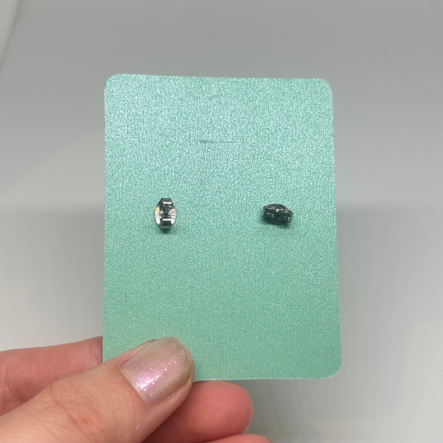 Love slogan stud earrings