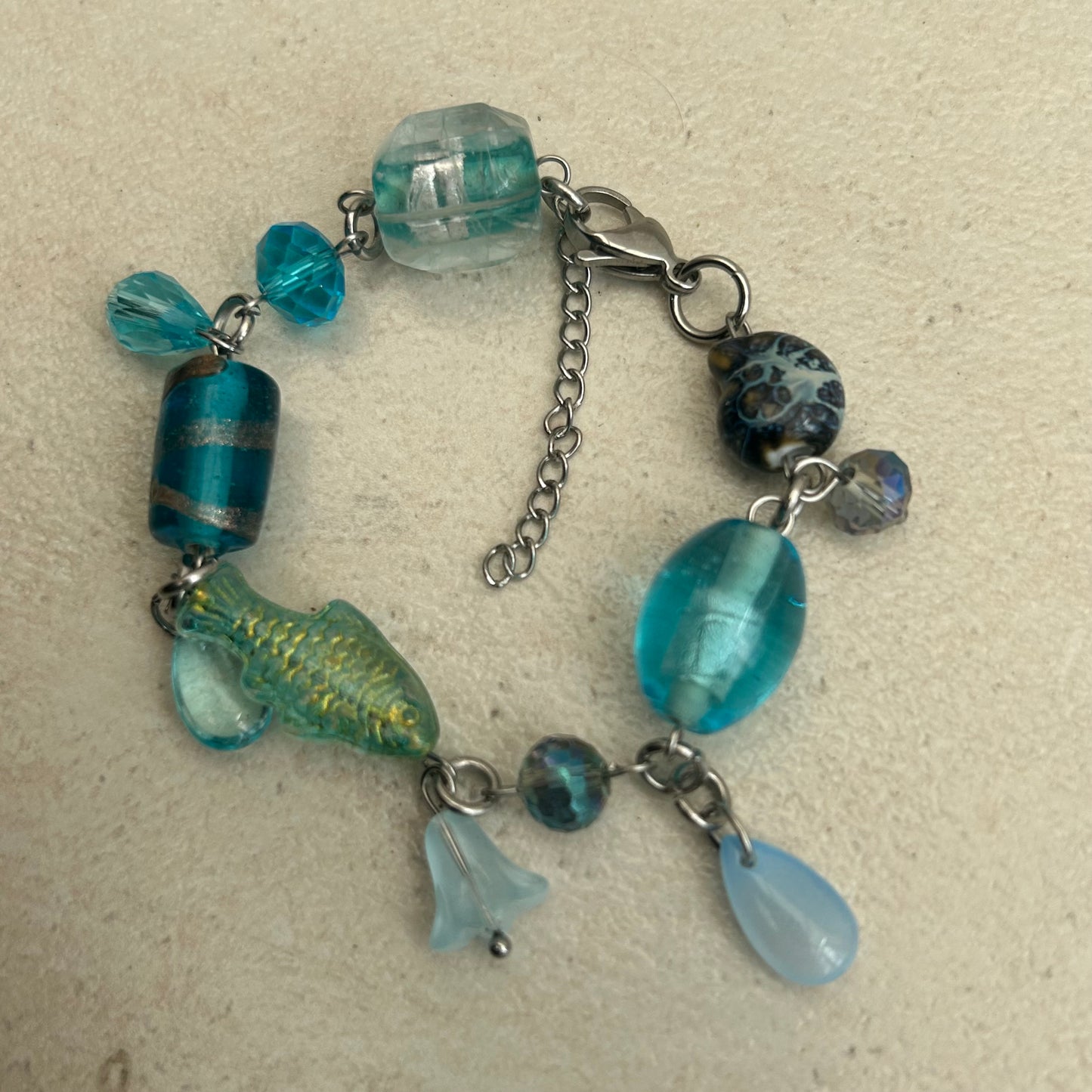 Blue fish bracelet