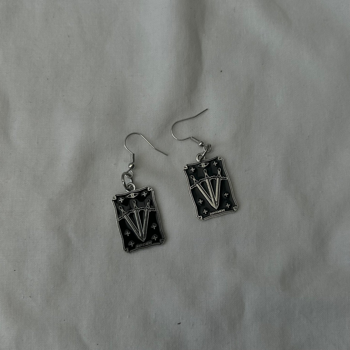 Judgement tarot card earrings