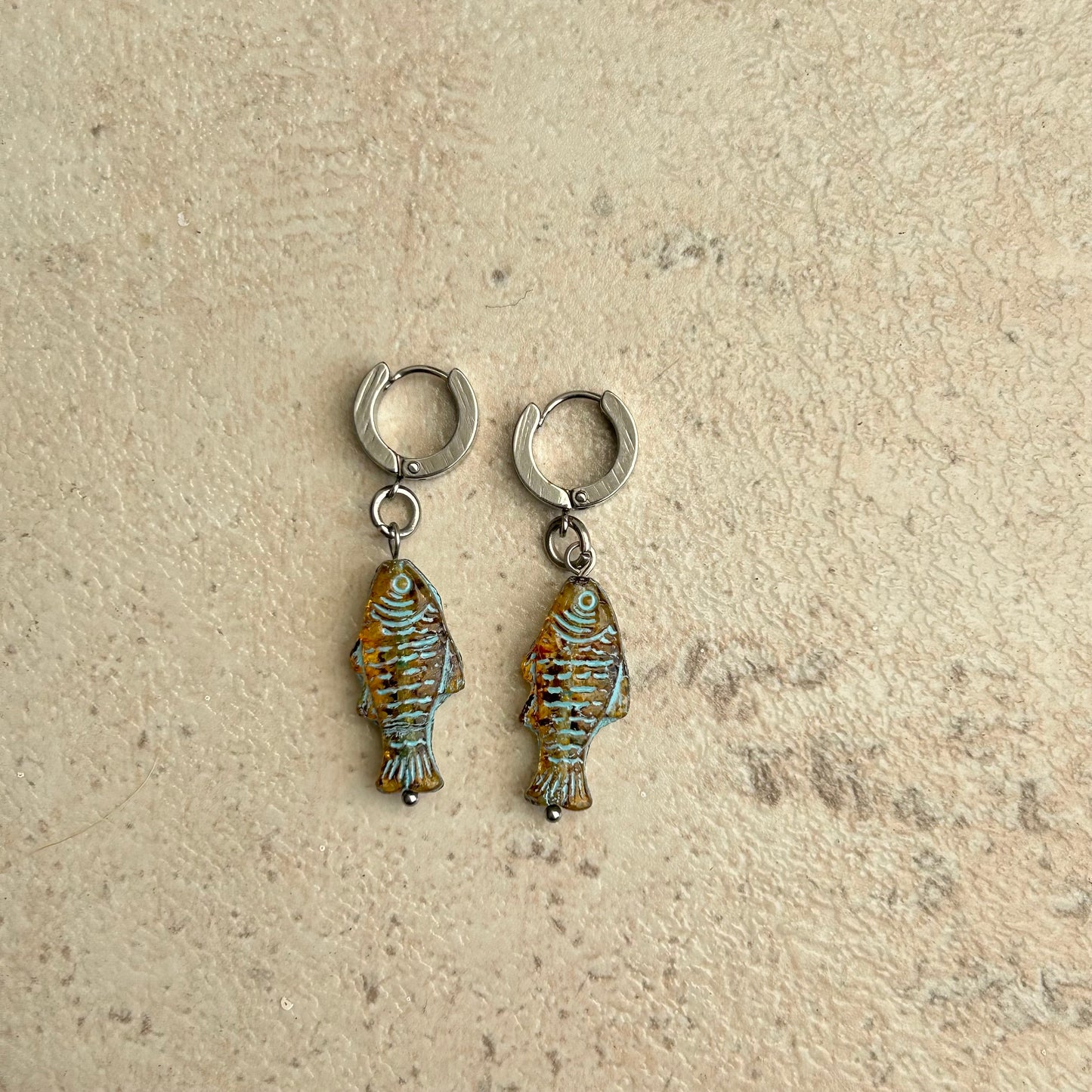 tarzaminite fish earrings