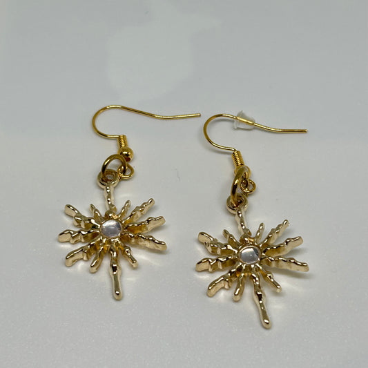 Starlight gem earring in gold