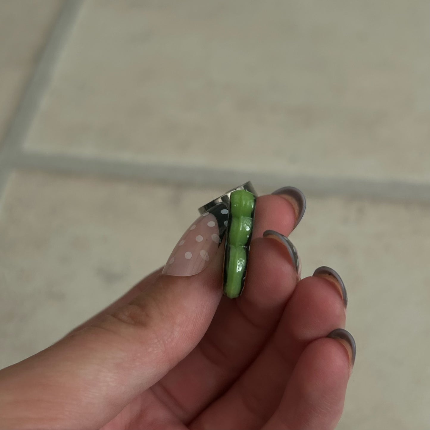 Stainless steel ceramic earrings
