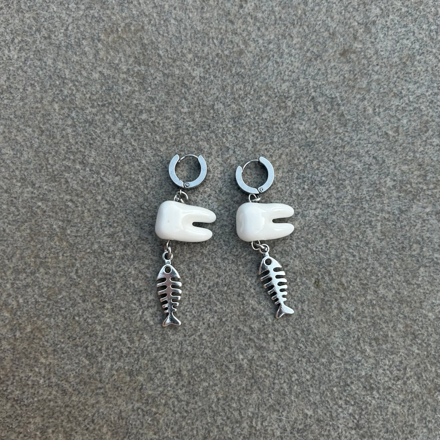 Rotten fish earrings