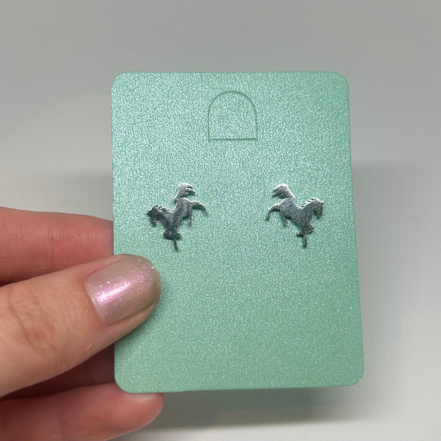 Horse stainless steel stud earrings