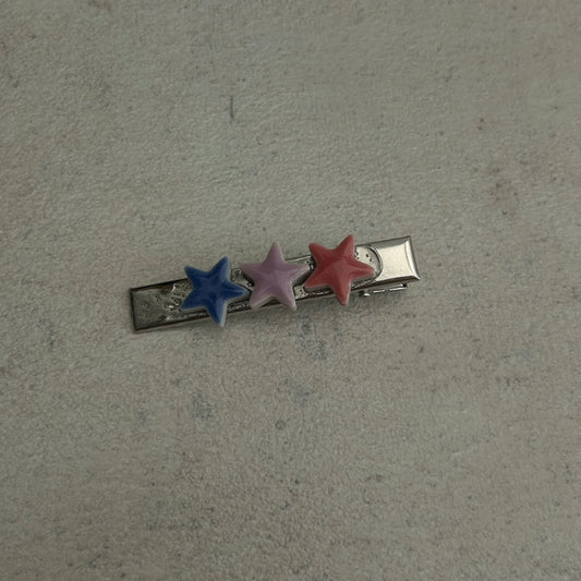 Multicoloured star mosaic tile clip