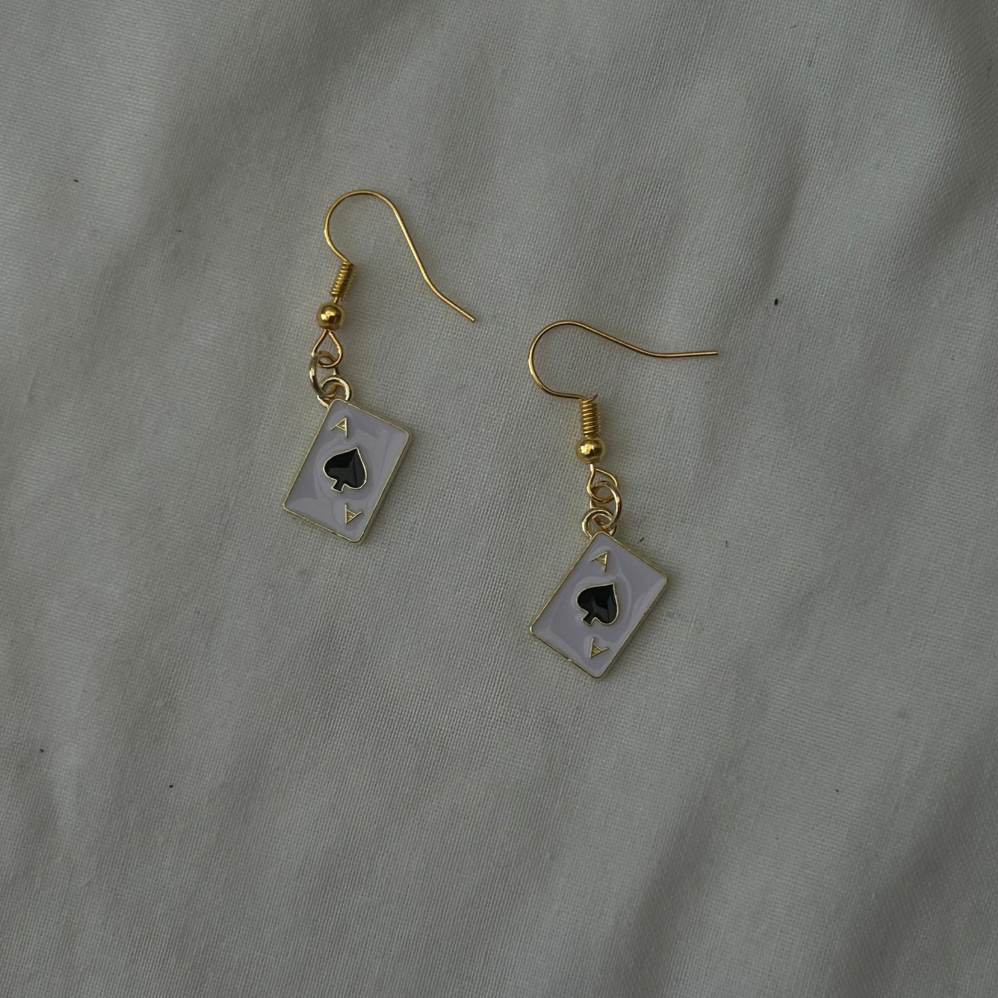 Ace of spades earrings