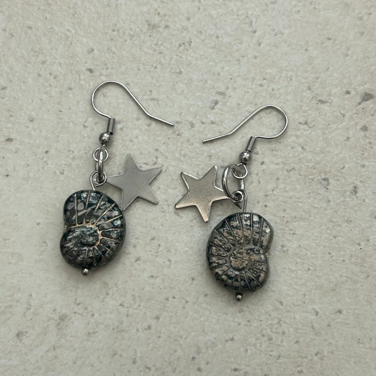 shell star earrings