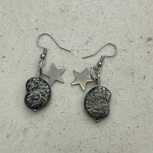 shell star earrings