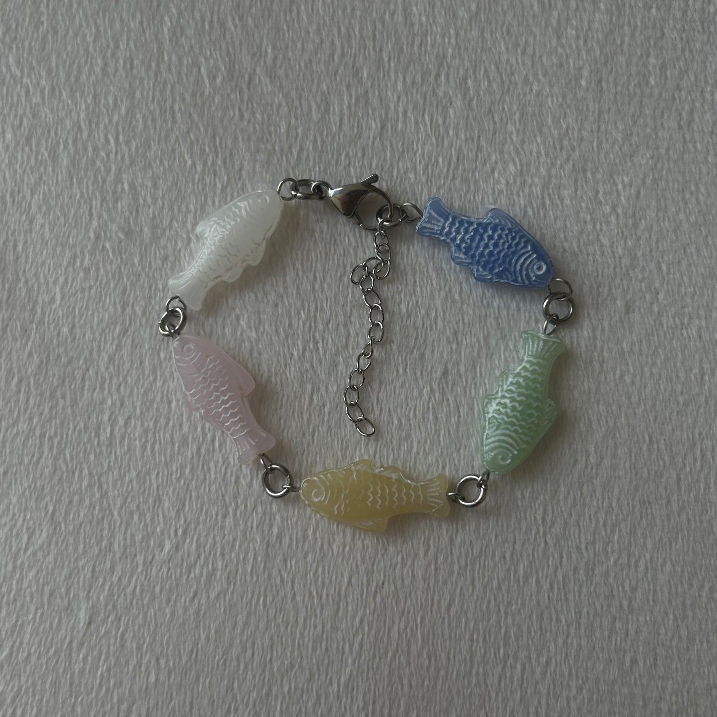 Pastel fish bracelet