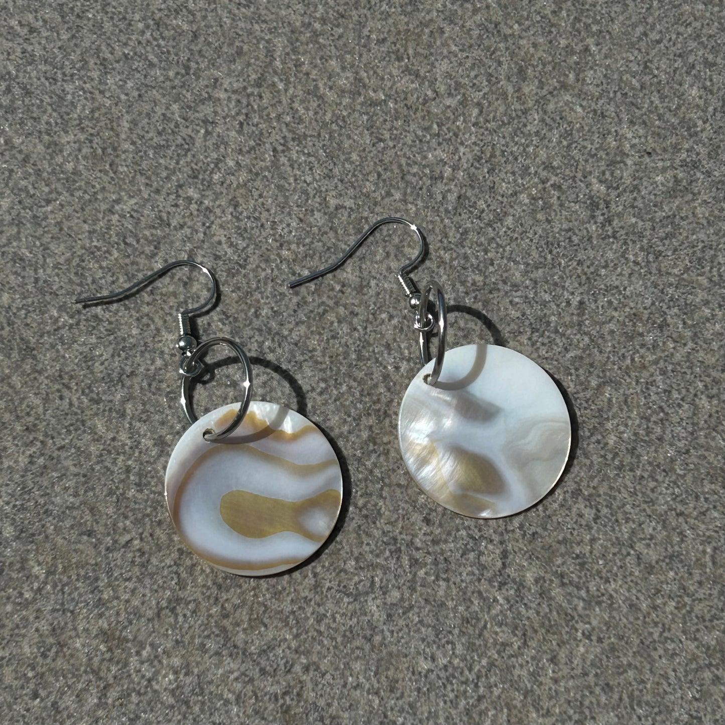 Mother of pearl shell earrings