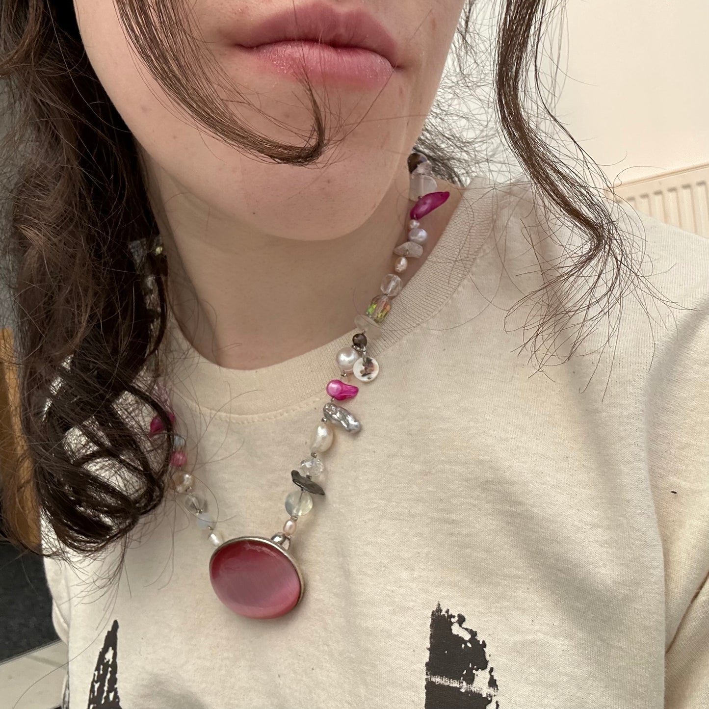 Pink cats eye