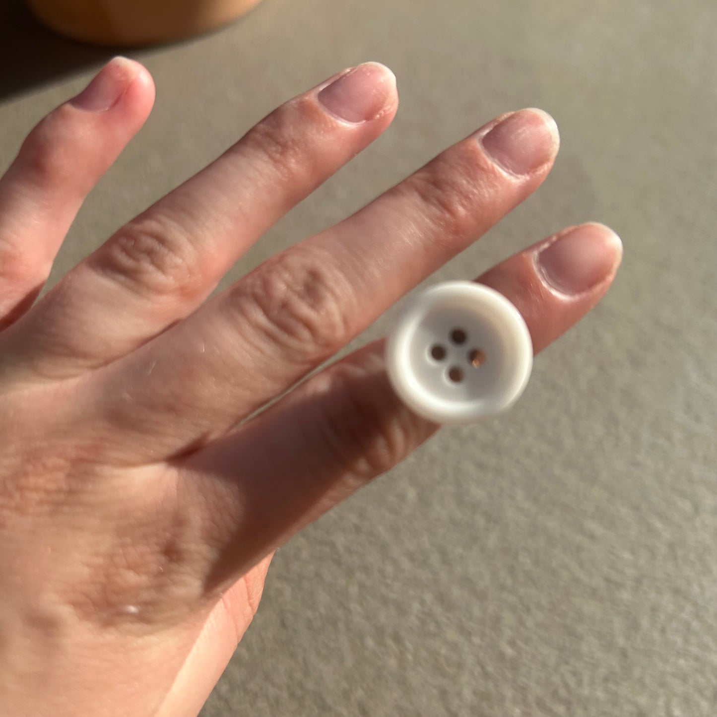 White button ring