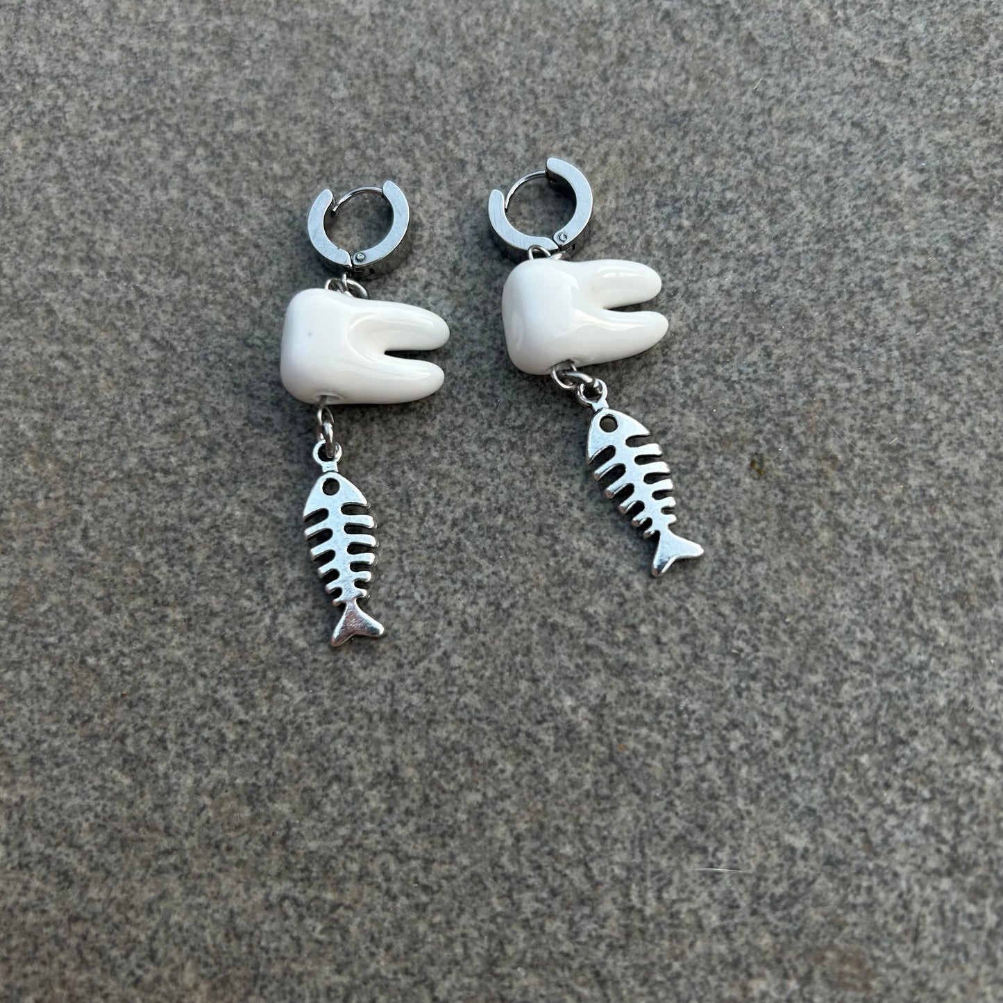 Rotten fish earrings