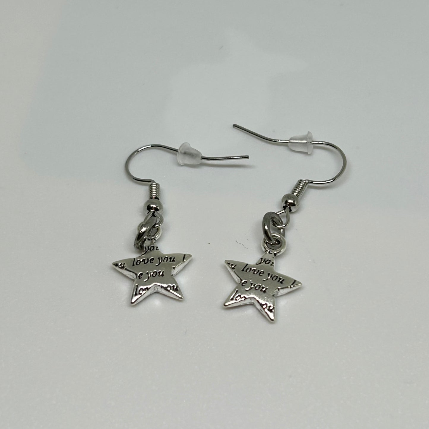 Love you star earrings