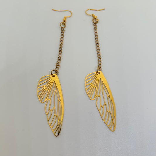 Gold fairy earrings