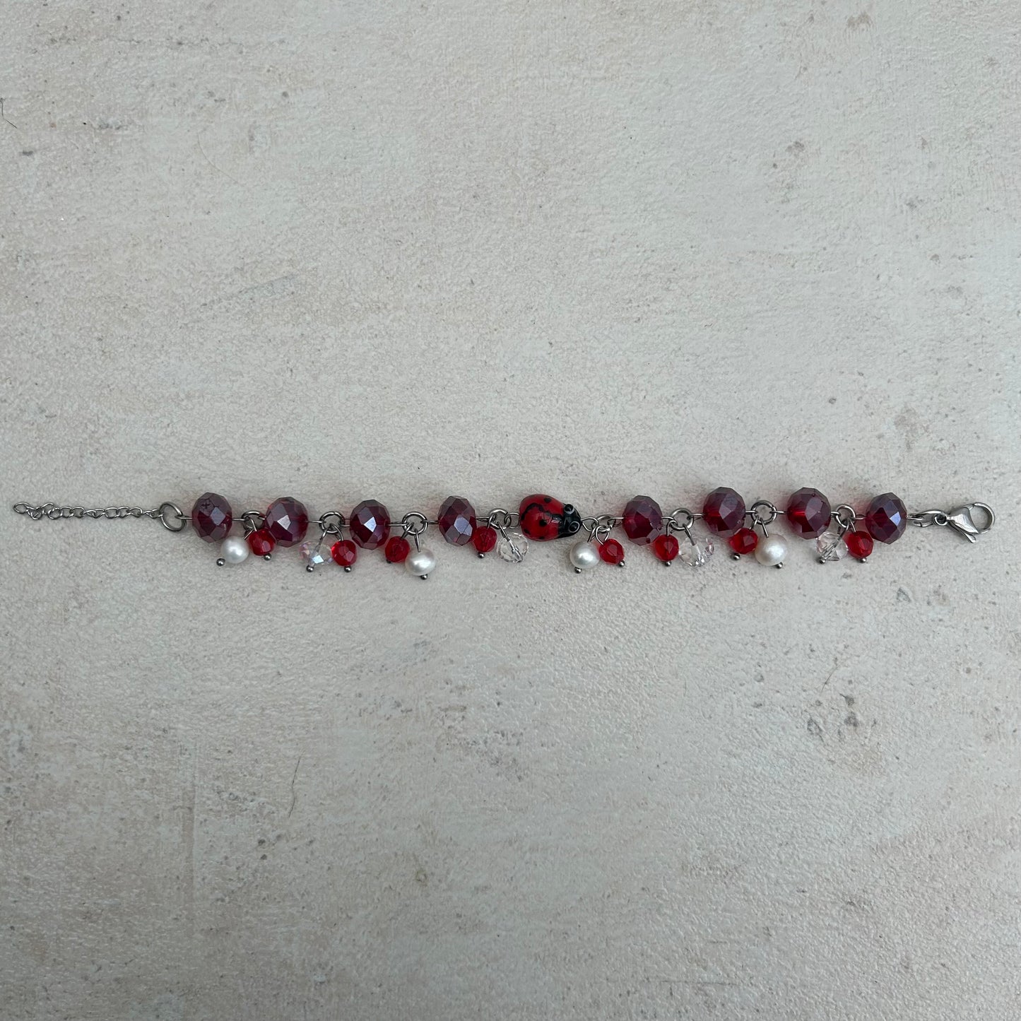 ladybug cluster bracelet