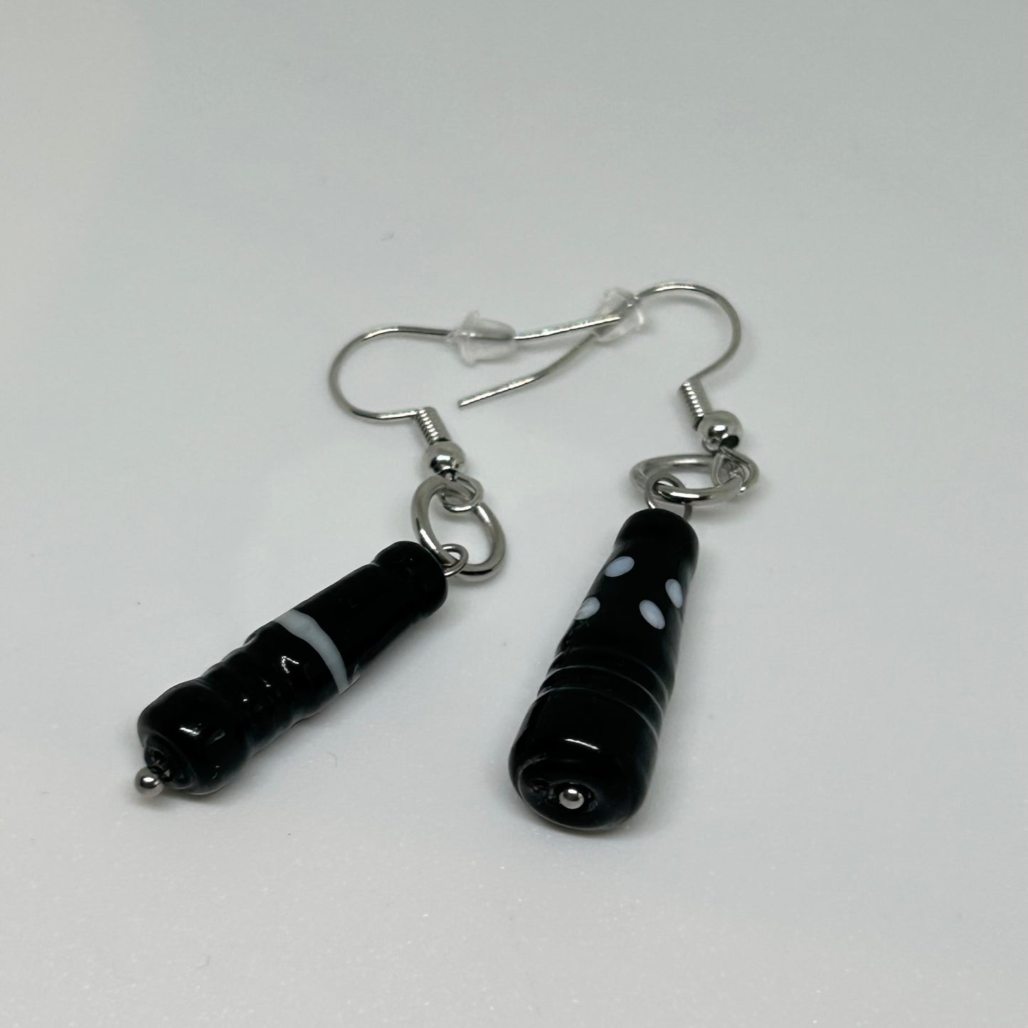 Salt and pepper shaker earrings