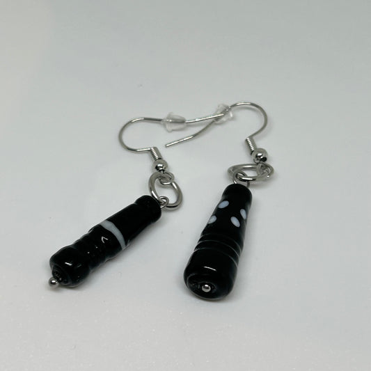 Salt and pepper shaker earrings