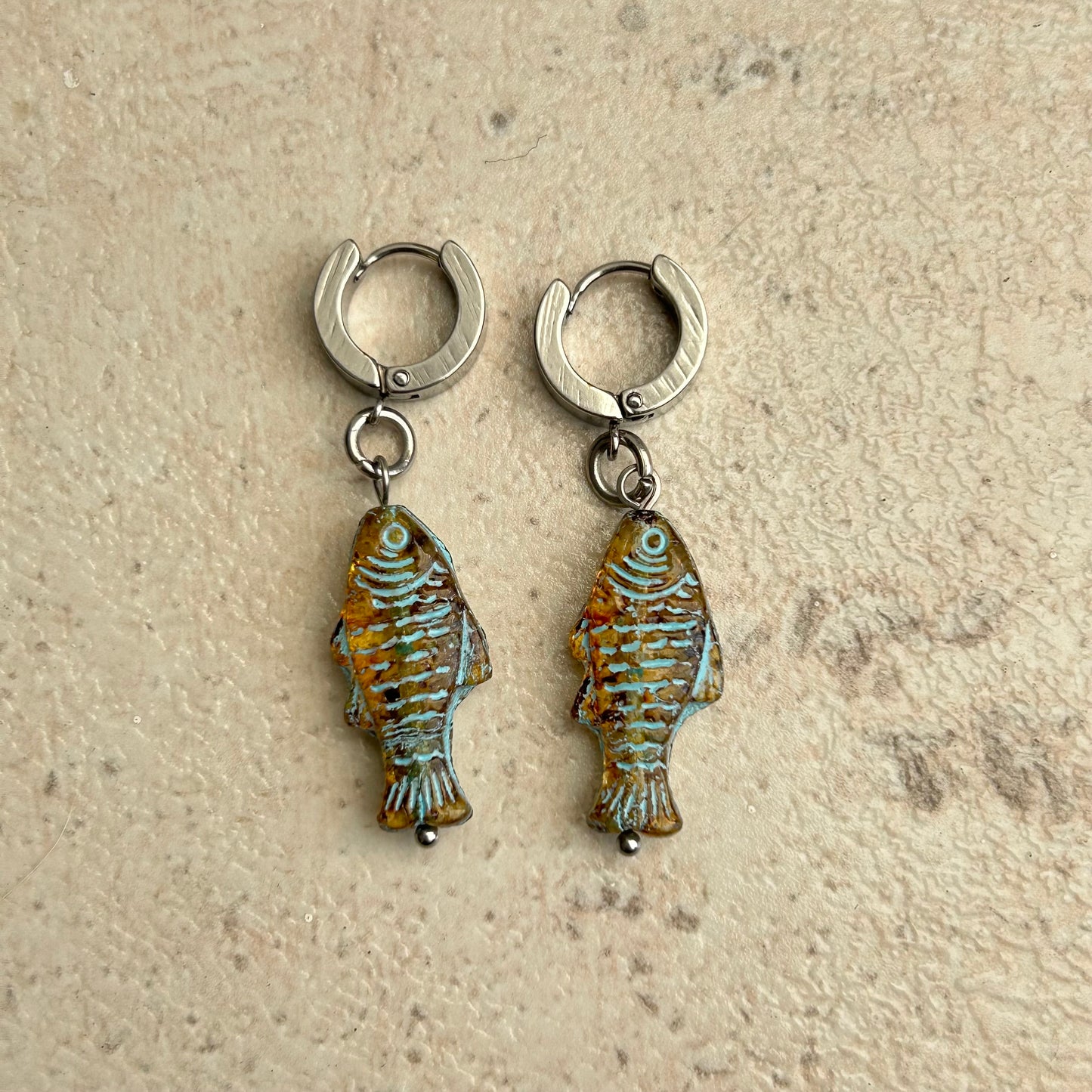 tarzaminite fish earrings