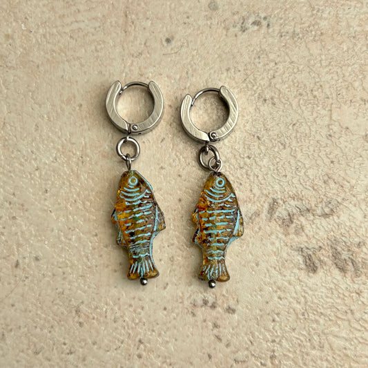 tarzaminite fish earrings