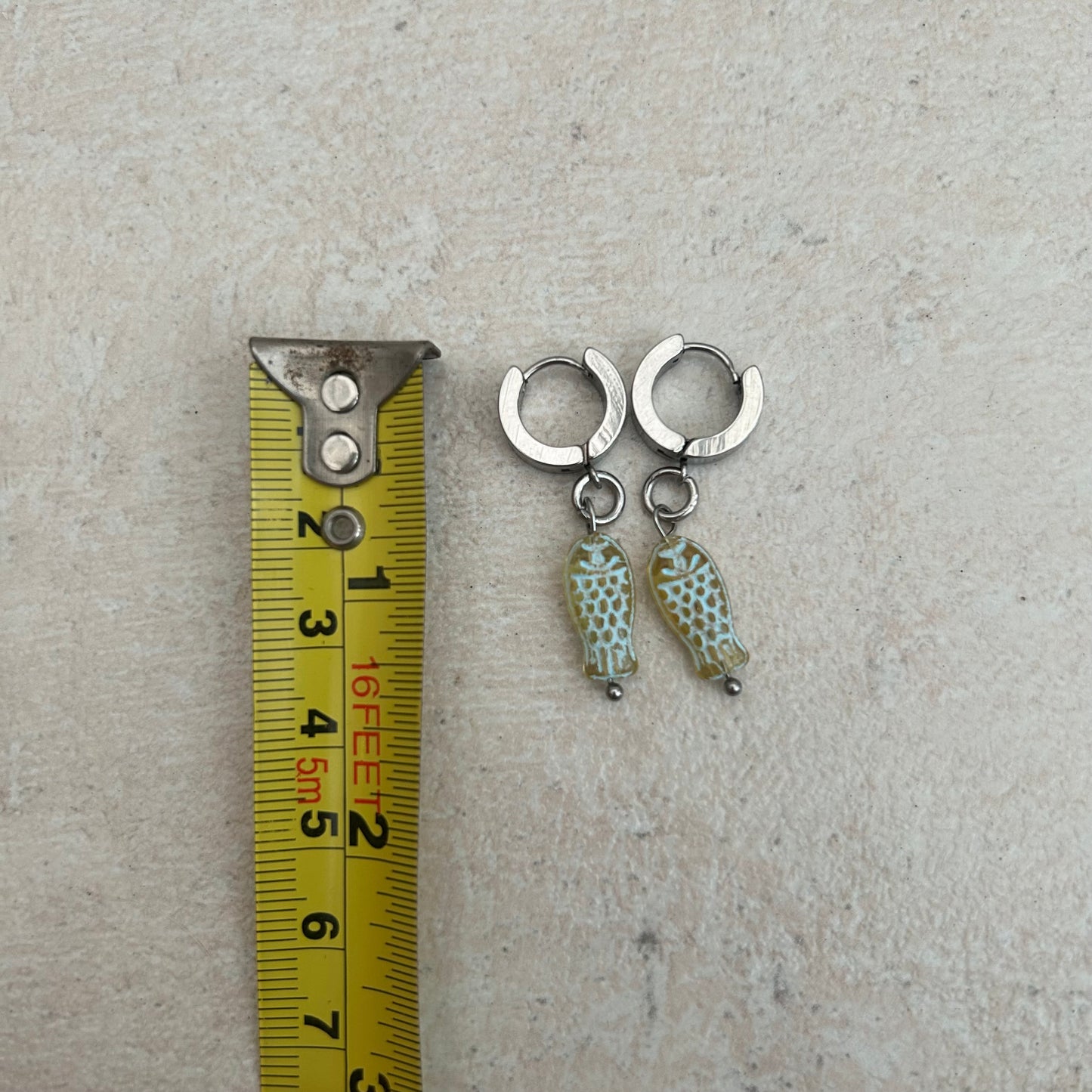 blue glass mini fish