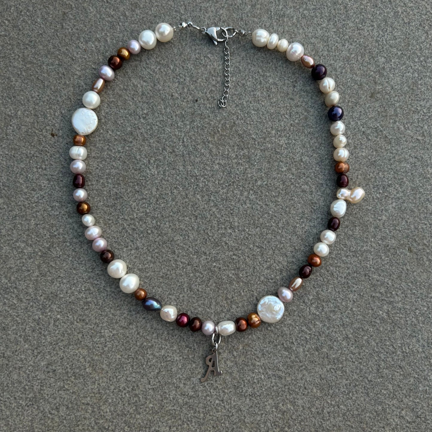 Initial A necklace