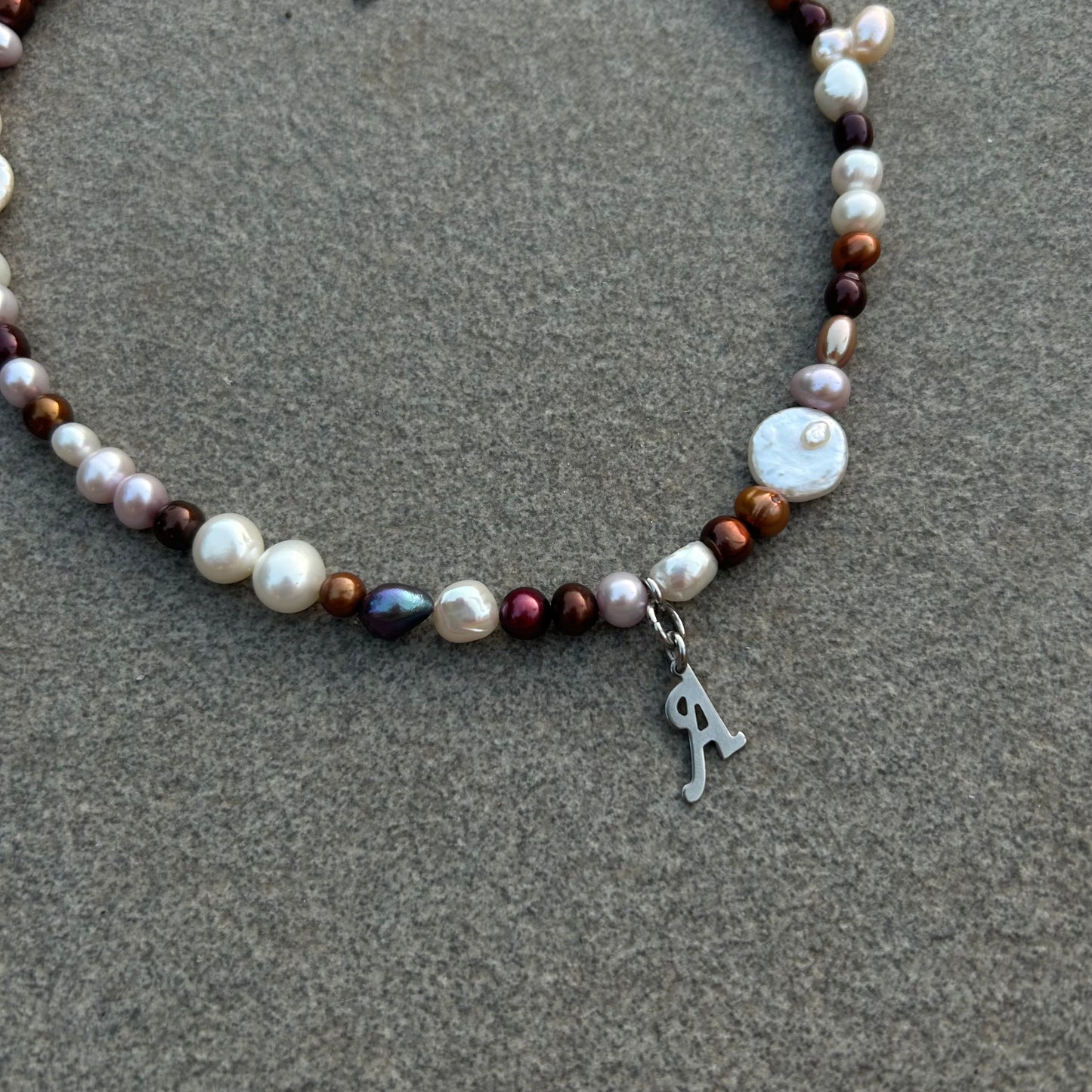Initial A necklace