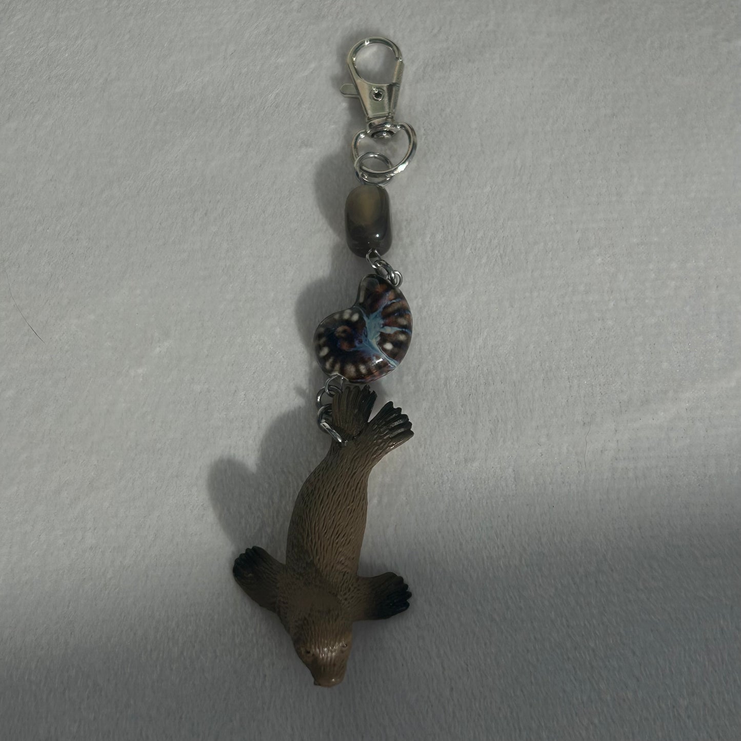 Seal charm keyring