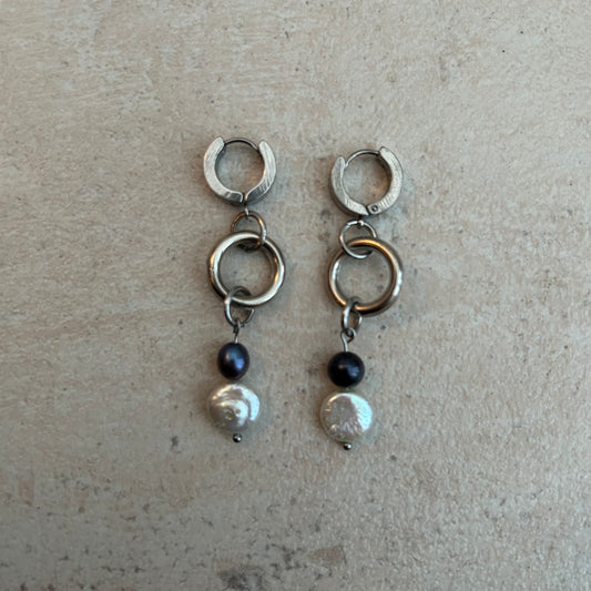 Hoop stainless steel earrings
