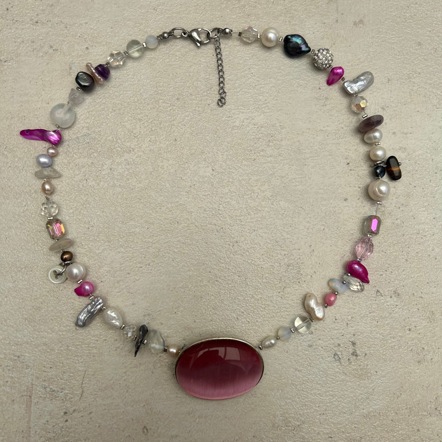 Pink cats eye