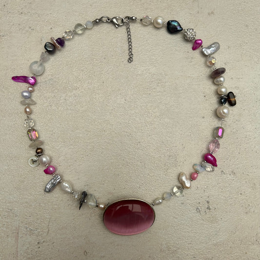 Pink cats eye