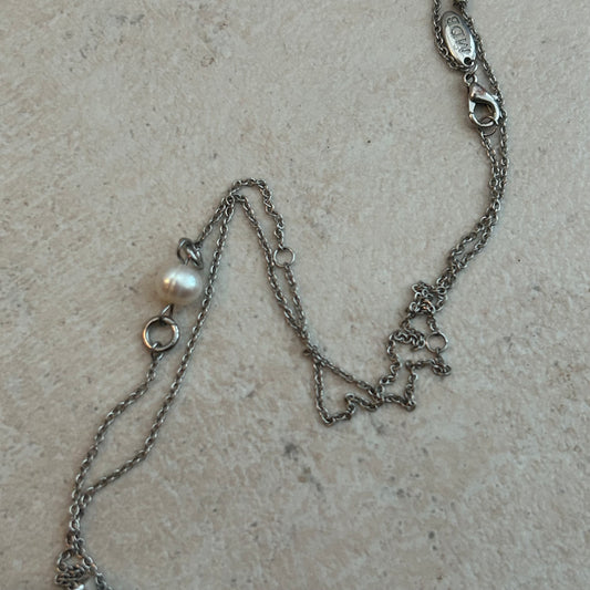 Marina De Buchi vintage upcycled cross pendant necklace