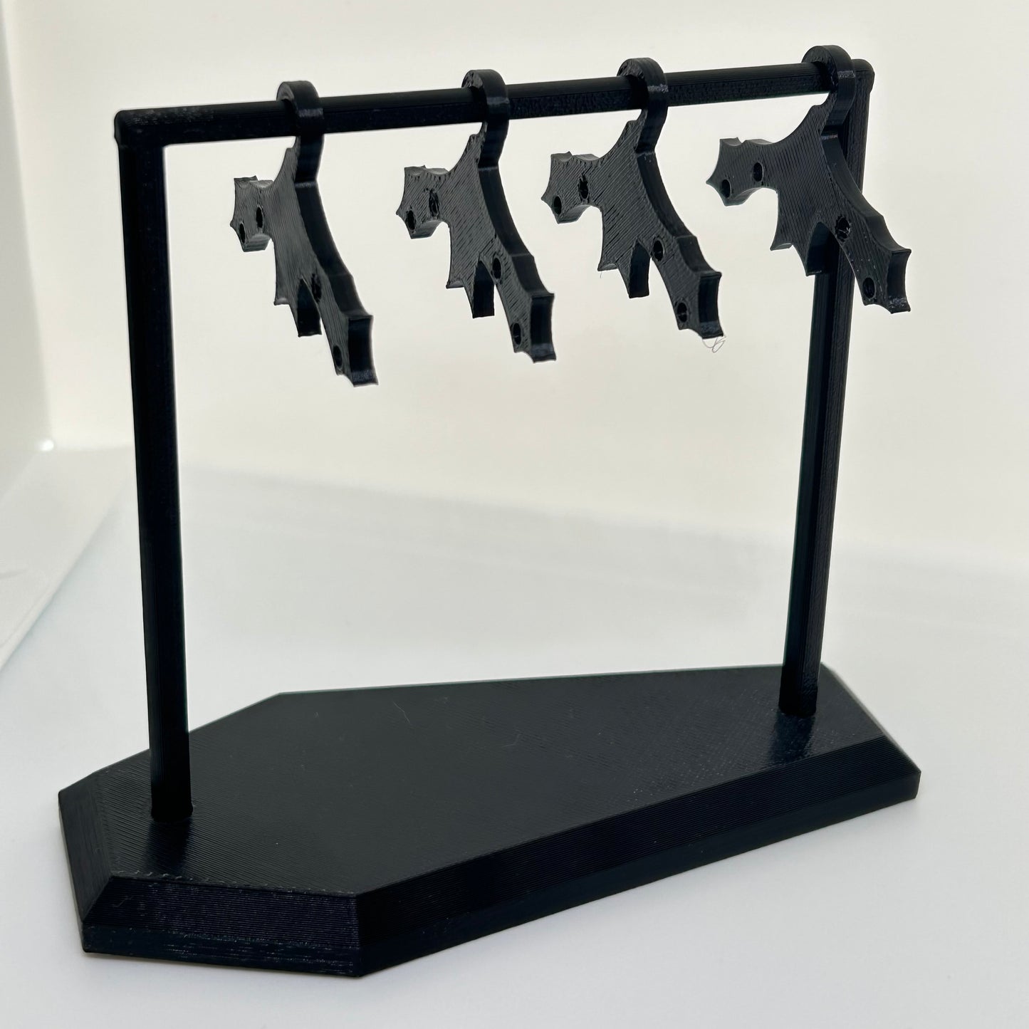 Black bat earring hanger organiser