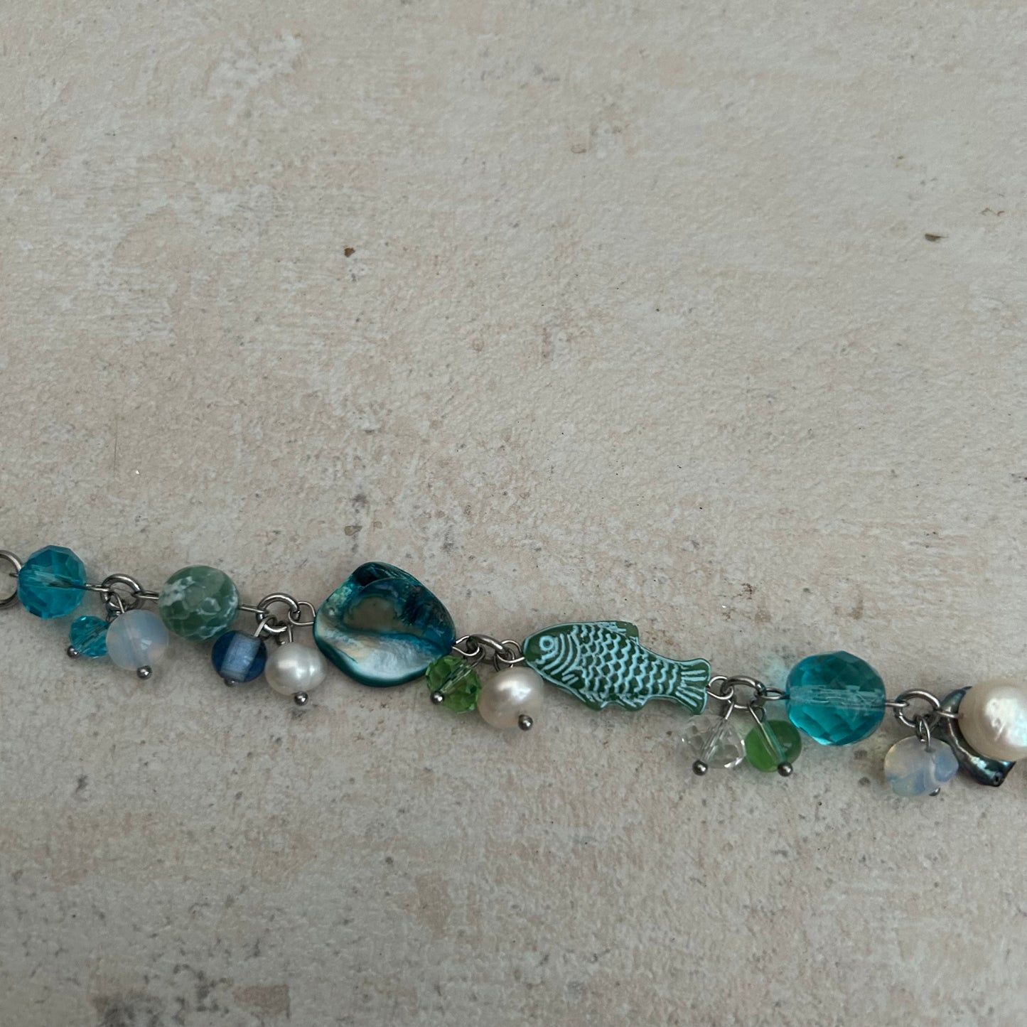 blue and green bracelet
