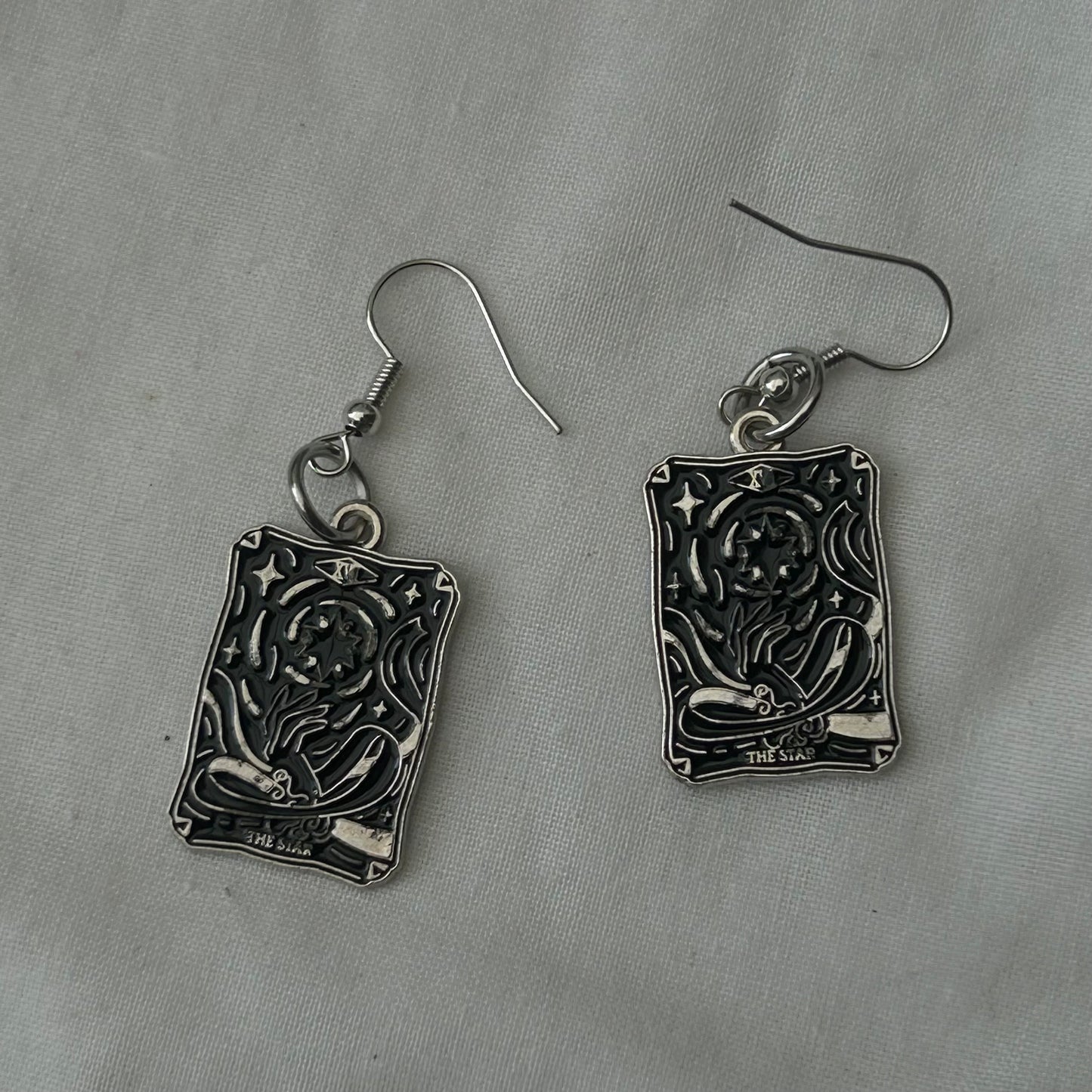 The star tarot earrings