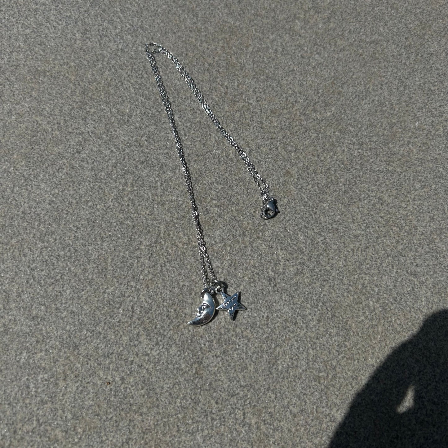 Moon star necklace