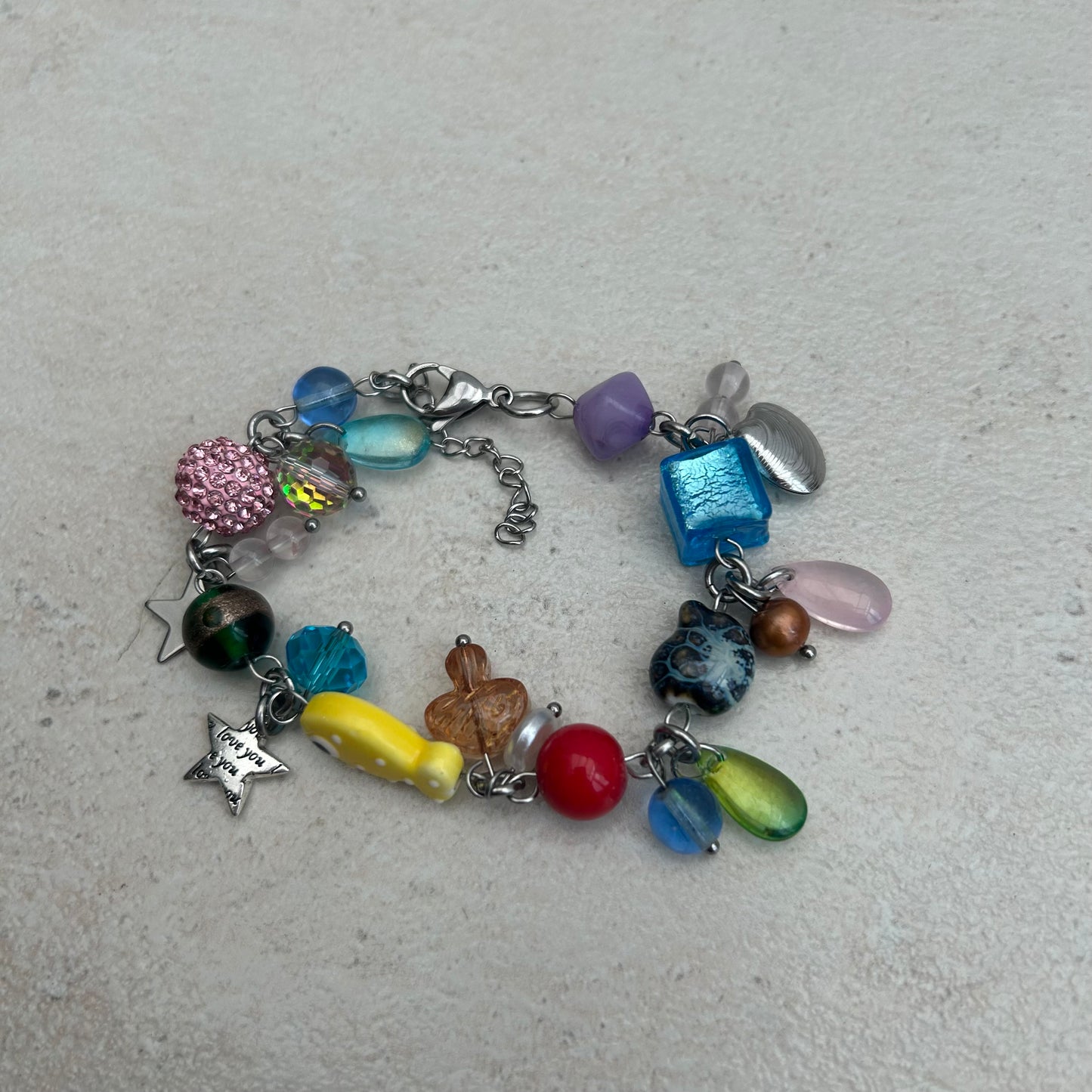 Yellow polka dot fish bracelet