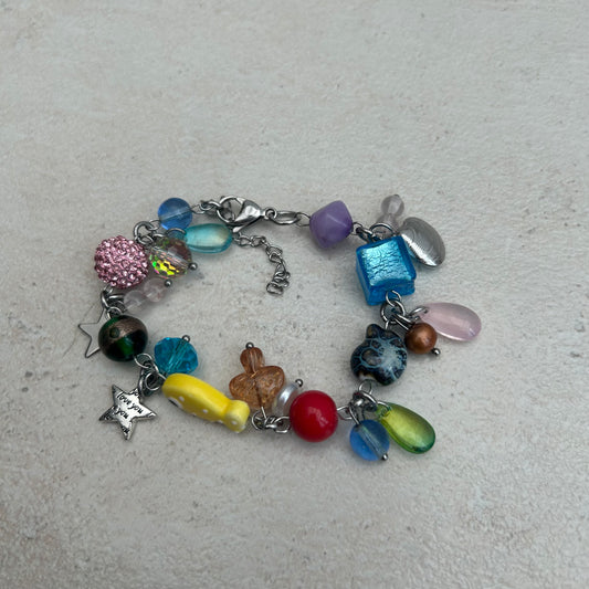 Yellow polka dot fish bracelet