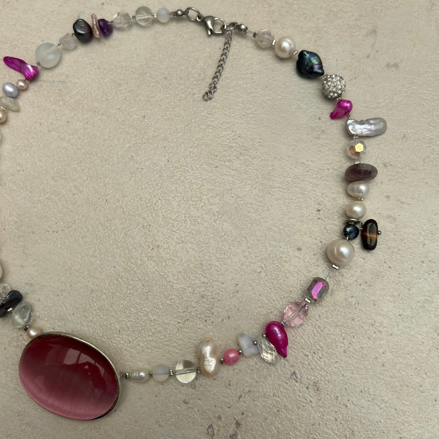 Pink cats eye