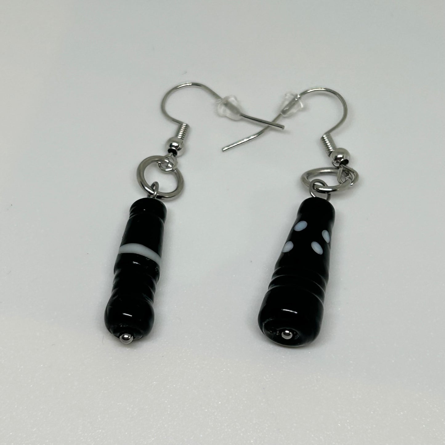 Salt and pepper shaker earrings