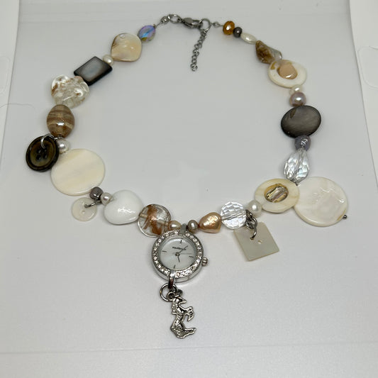 Watch horse pendant necklace