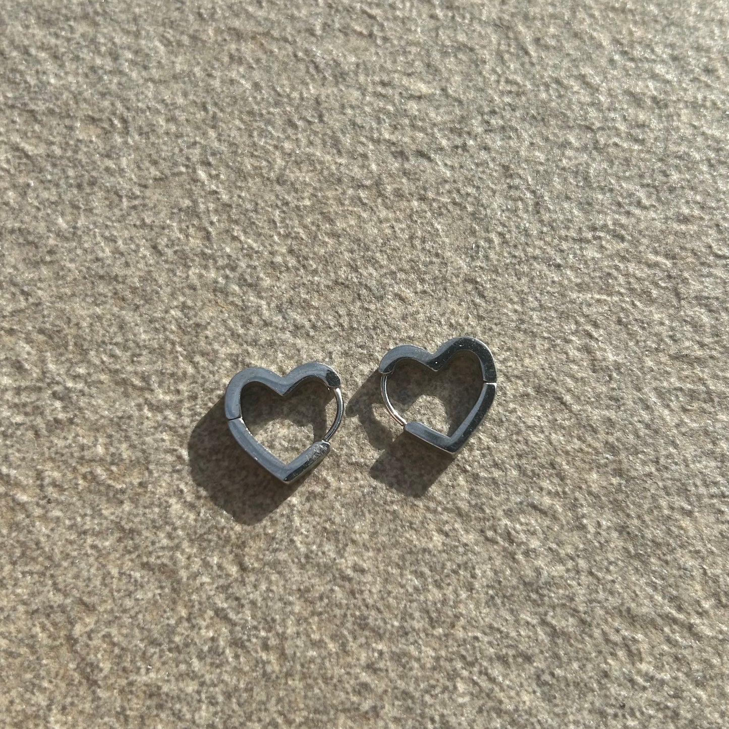 Stainless steel huggie hoops