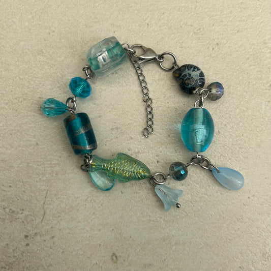 Blue fish bracelet