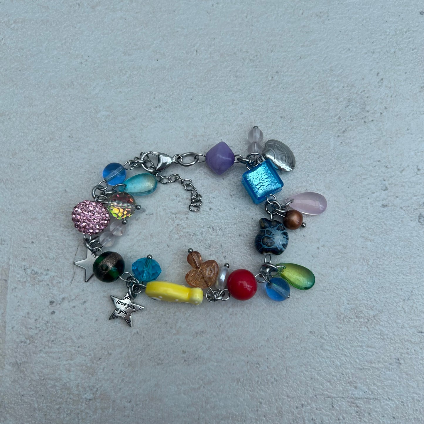 Yellow polka dot fish bracelet