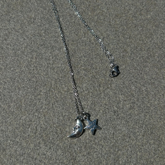 Moon star necklace