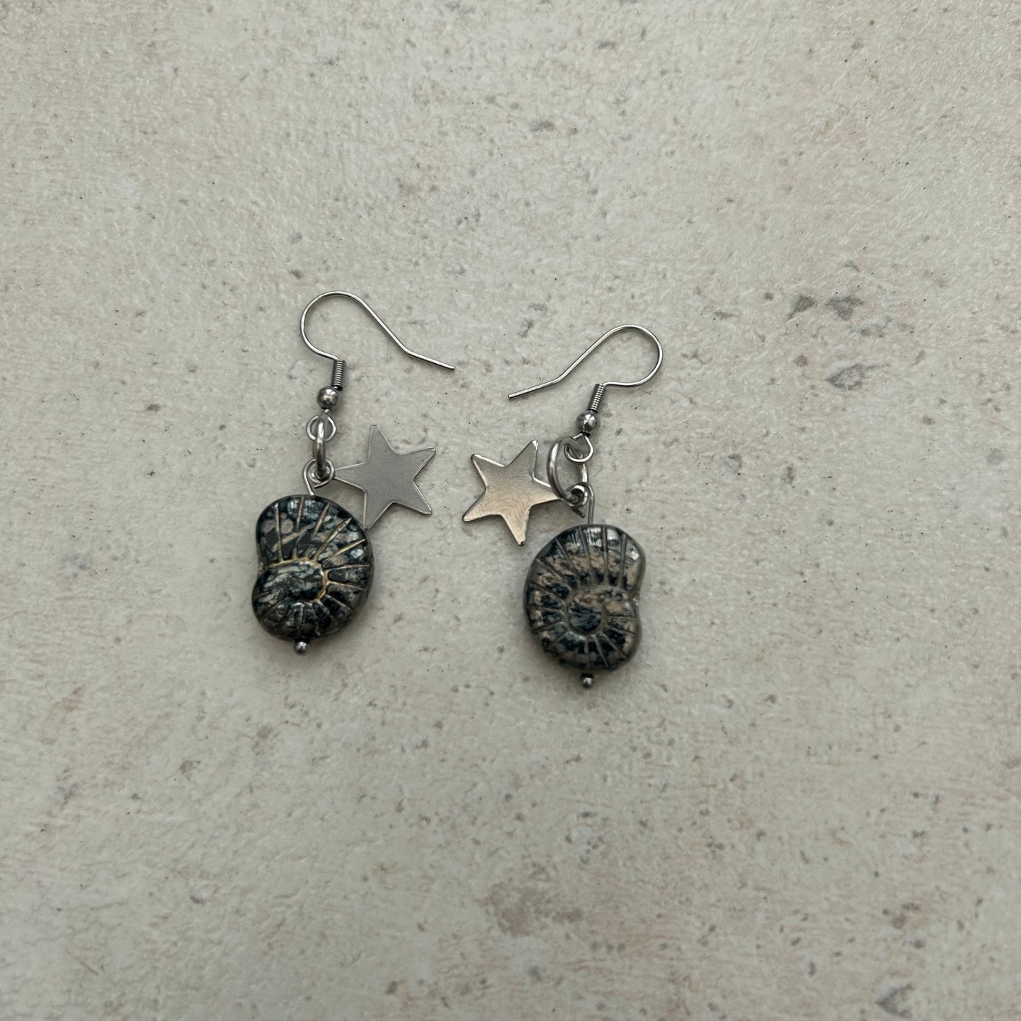 shell star earrings